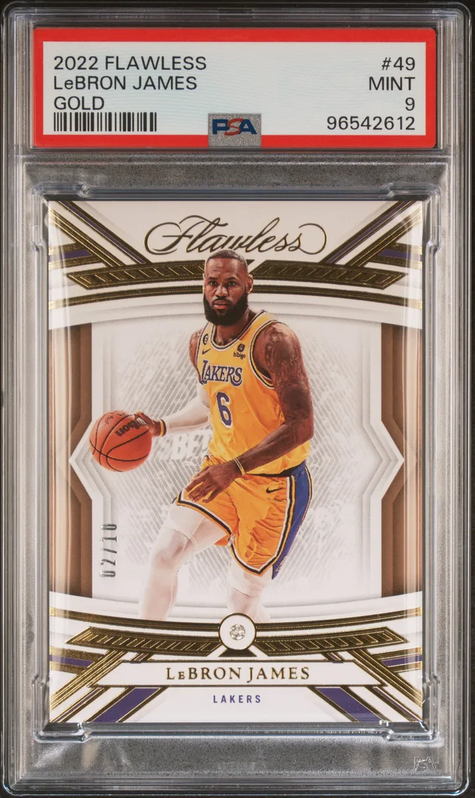 2022 #49 LeBron James PSA 9 Panini Flawless