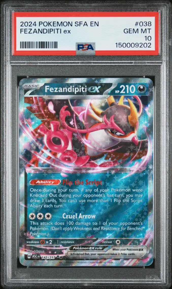 2024 Pokemon Sfa EN-Shrouded Fable Fezandipiti EX Sfa EN-Shrouded Fable #038 PSA 10