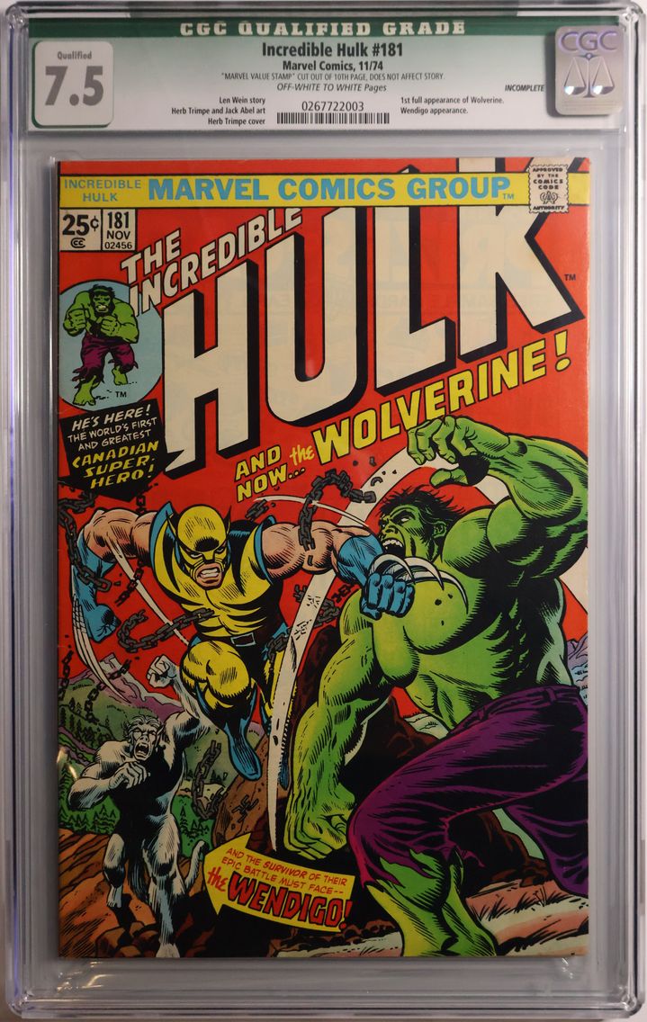 1974 #NA 1974 Incredible Hulk #1
