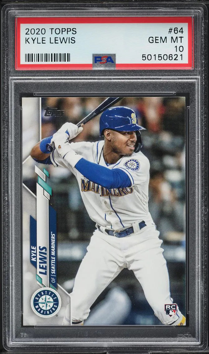2020 Topps Kyle Lewis ROOKIE #64 PSA 10 GEM MINT