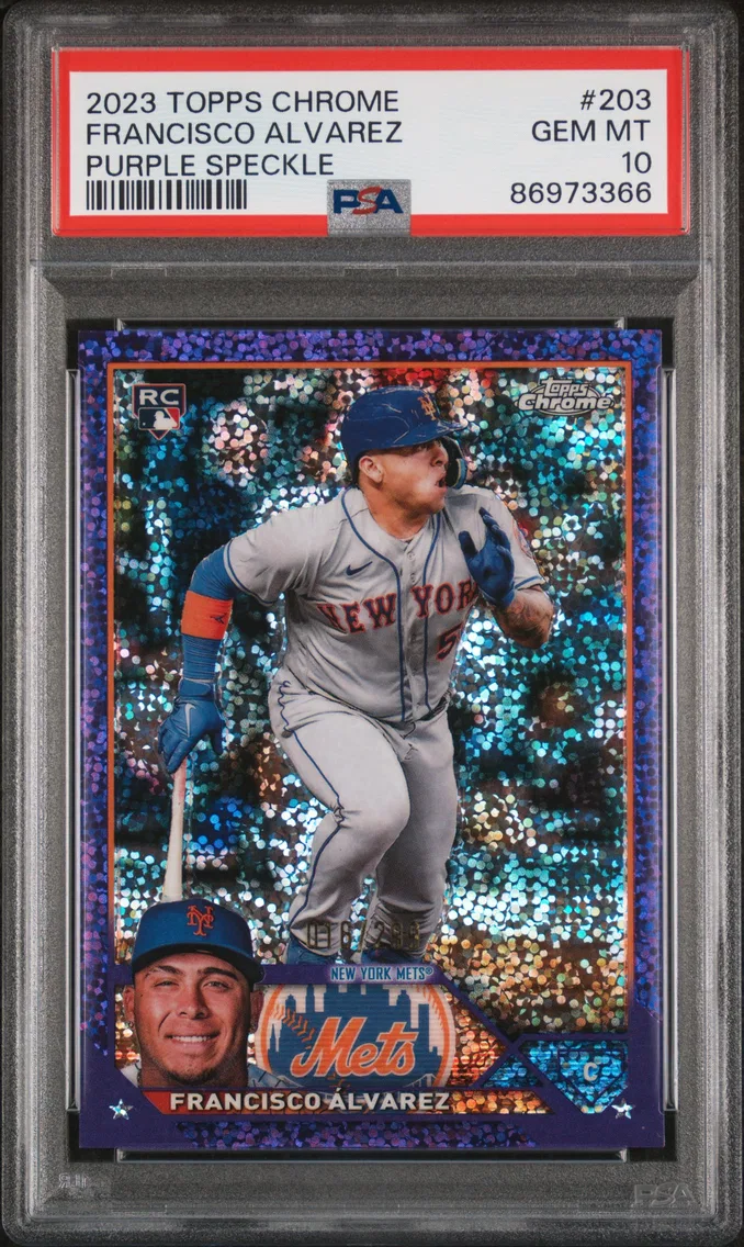 2023 #203 Francisco Alvarez PSA 10 Topps Chrome