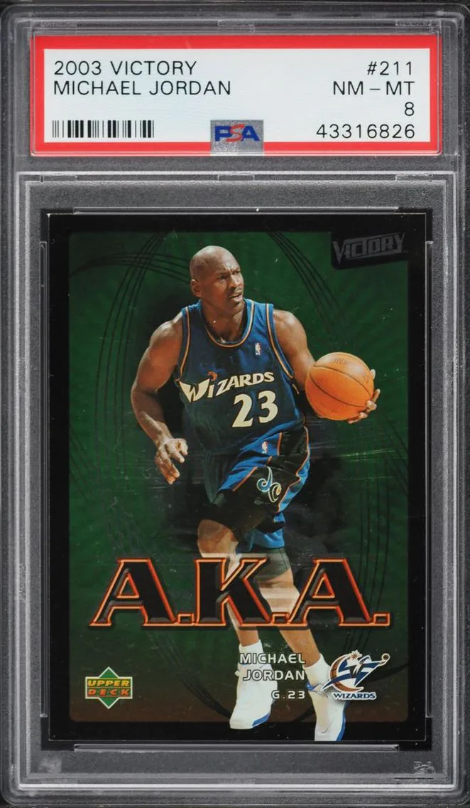 2003 Upper Deck Victory Michael Jordan #211 PSA 8 NM-MT