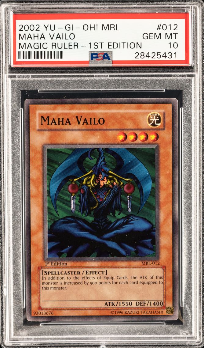 MAHA VAILO MRL-012 MAGIC RULER | 1ST EDITION 2002 PSA 10