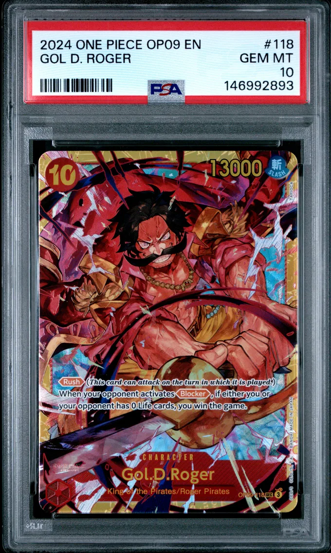 2024 #118 Gol D. Roger PSA 10 One Piece OP09-Emperors in the New World