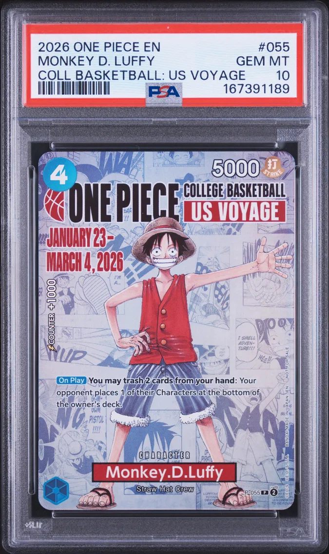 2026 #055 Monkey D. Luffy PSA 10 One Piece Promos