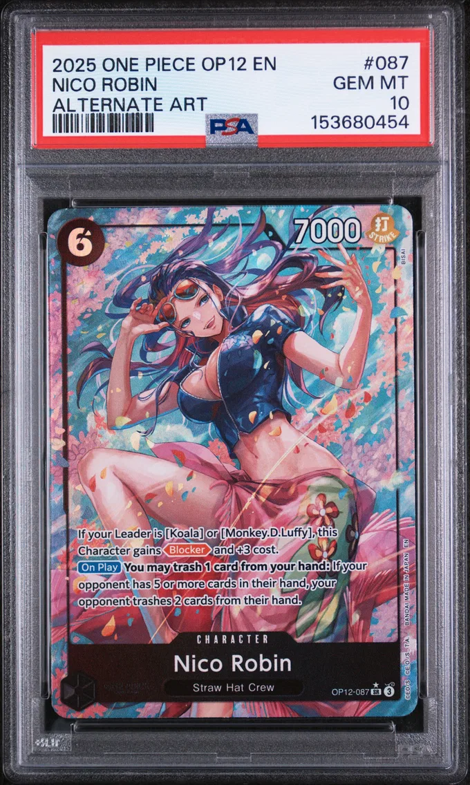 2025 #087 Nico Robin PSA 10 One Piece OP12-Legacy of the Master