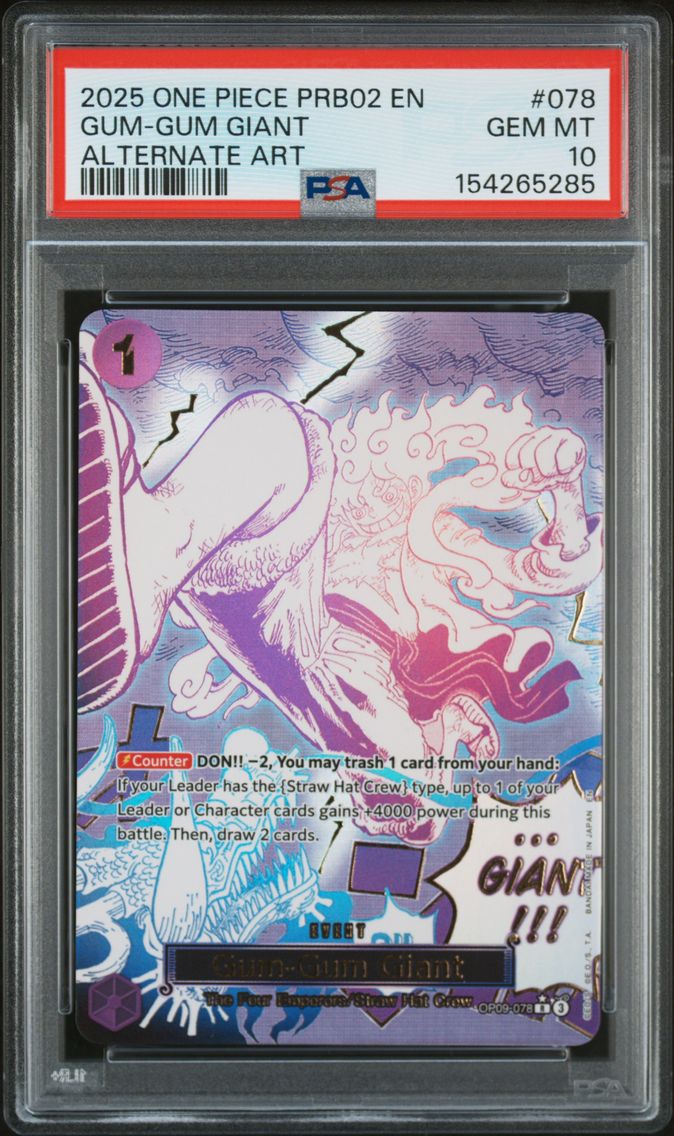 2025 #078 Gum-Gum Giant PSA 10 O