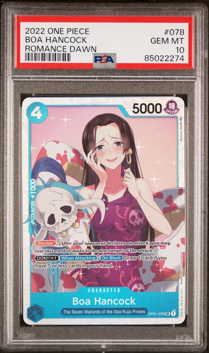 2022 #078 Boa Hancock PSA 10 One Piece OP01-Romance Dawn
