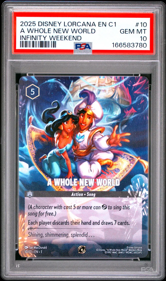 2025 #10 A Whole New World PSA 10 Disney Lorcana EN C1-Lorcana Challenge Promo