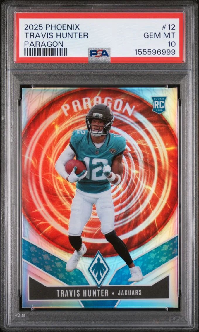 2025 #12 TRAVIS HUNTER PSA 10 Panini Phoenix Paragon