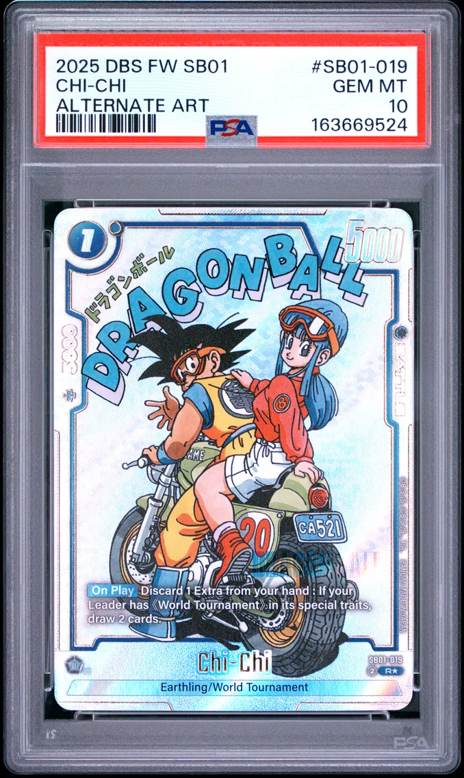 2025 #SB01-019 Chi-Chi PSA 10 Dragon Ball Super Card Game Fusion World Manga Booster 01