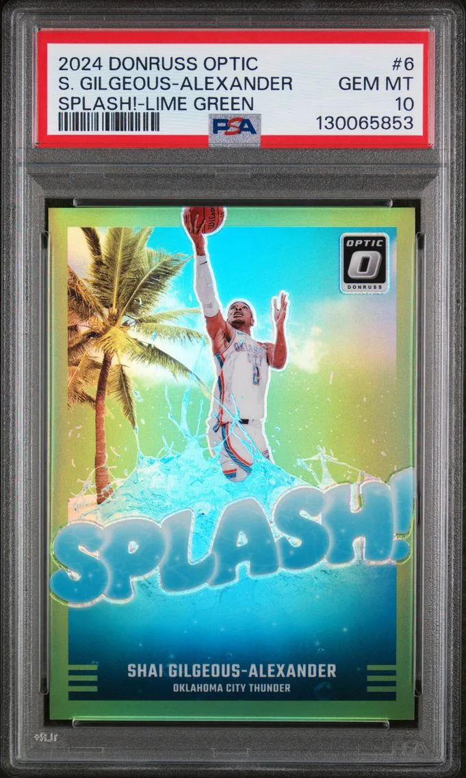 2024 #6 Shai Gilgeous-Alexander PSA 10 Panini Donruss Optic Splash!