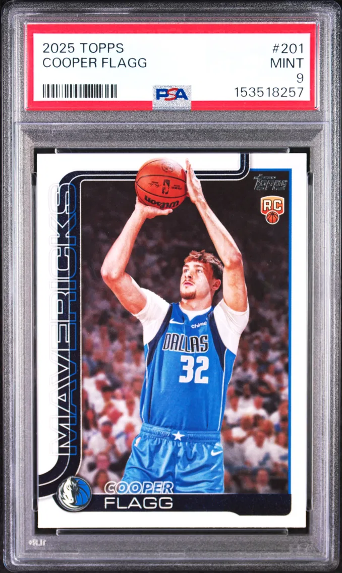 2025 #201 Cooper Flagg PSA 9 Topps