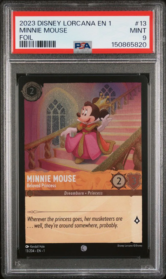 2023 #13 Minnie Mouse - Beloved Princess PSA 9 Disney Lorcana EN 1-the First Chapter