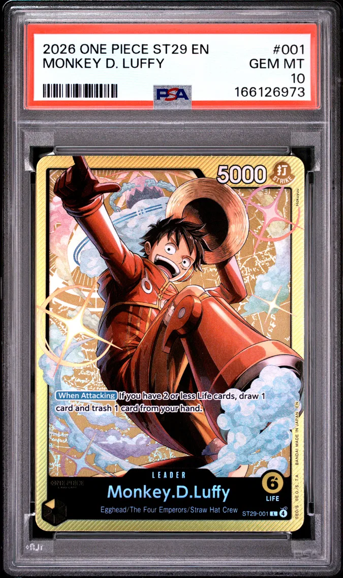 2026 #001 Monkey D. Luffy PSA 10 One Piece Starter Deck ST29-Egghead