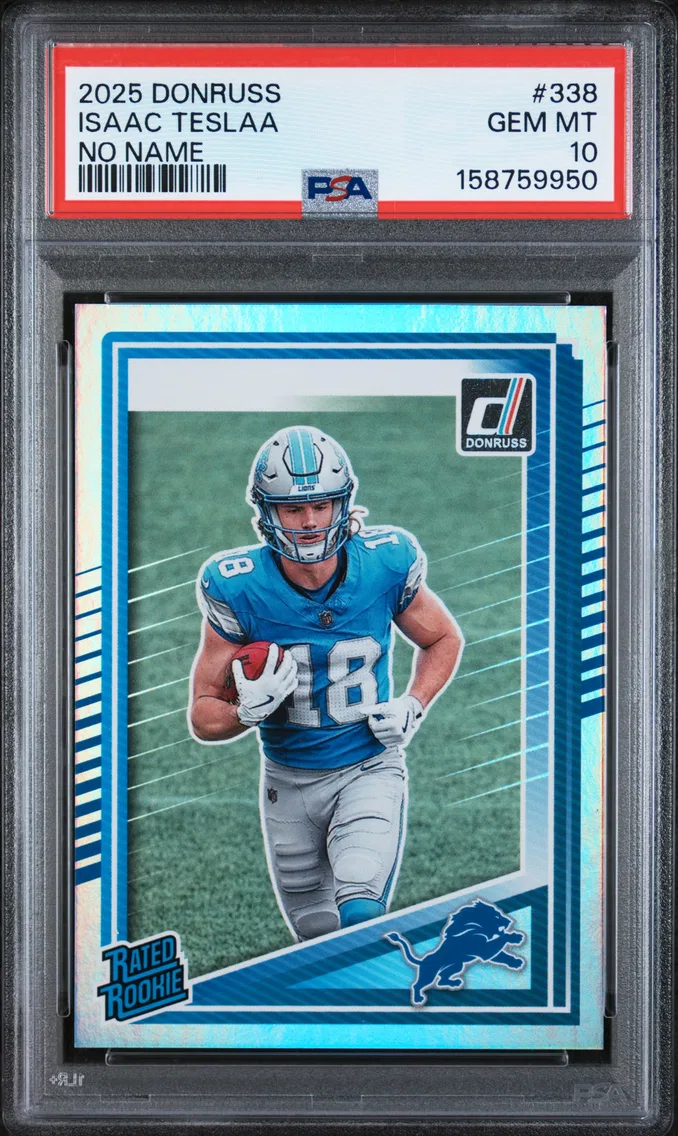 2025 #338 Isaac Teslaa PSA 10 Panini Donruss