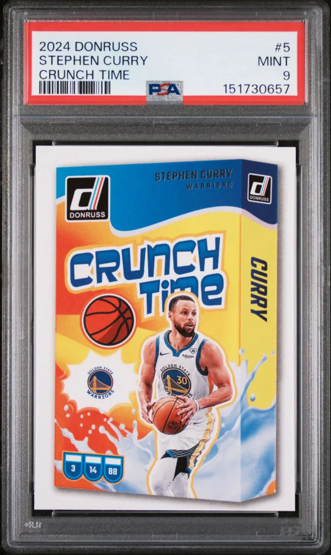 2024 #5 Stephen Curry PSA 9 Panini Donruss Crunch Time