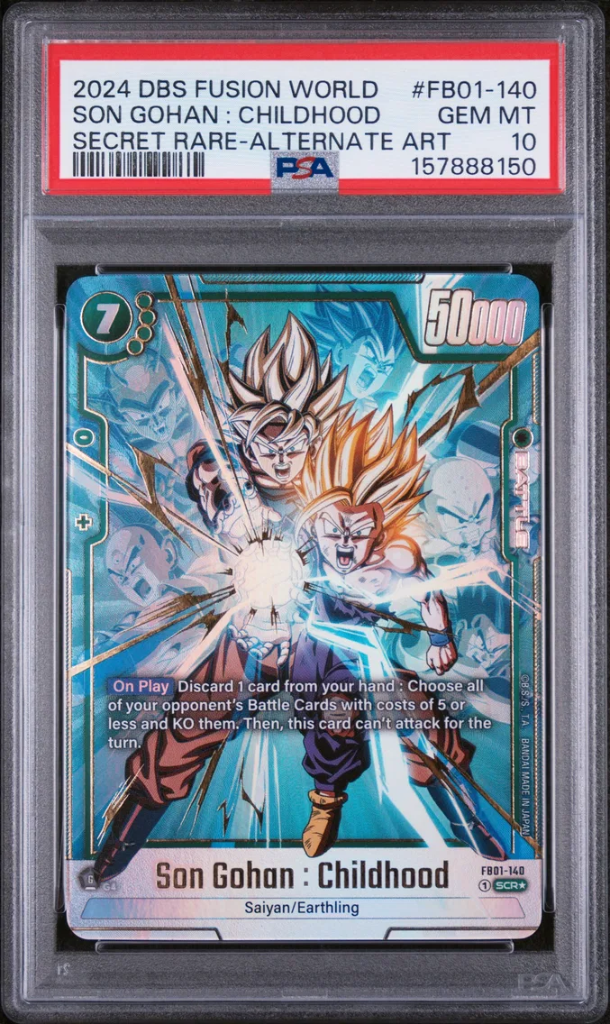 2024 #FB01-140 Son Gohan : Childhood PSA 10 Dragon Ball Super Card Game Fusion World Awakened Pulse