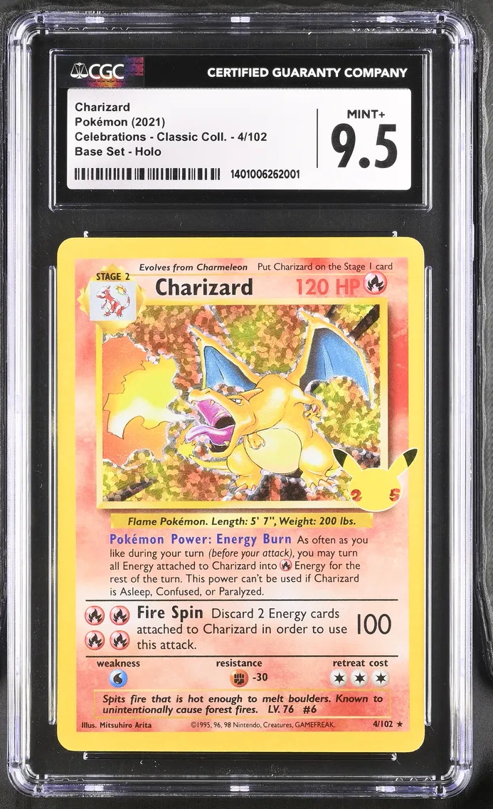 2021 #4 Charizard CGC 9.5 Celebr