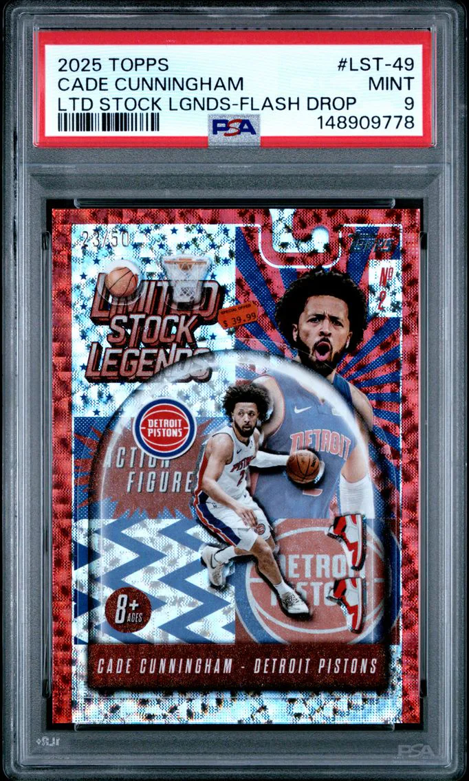 2025 #LST-49 Cade Cunningham PSA 9 Topps Limited Stock Legends