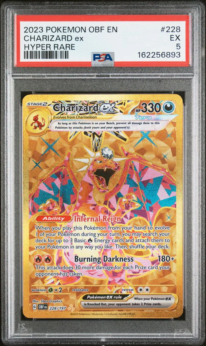 2023 #228 Charizard EX PSA 5 Obf EN-Obsidian Flames
