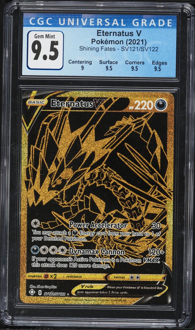 2021 #SV121 Full Art/Eternatus V CGC 10 Sword & Shield Shining Fates Pokemon