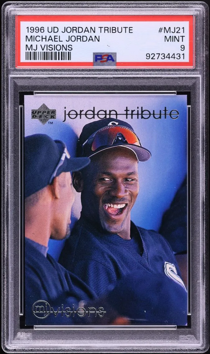 1996 Upper Deck Tribute MJ Visions Michael Jordan #MJ21 PSA 9 MINT