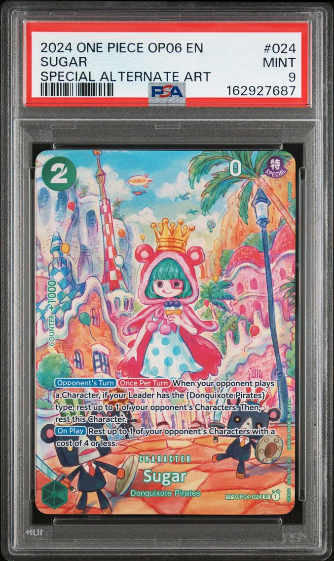 2024 #024 Sugar PSA 9 One Piece OP06-Wings of the Captain