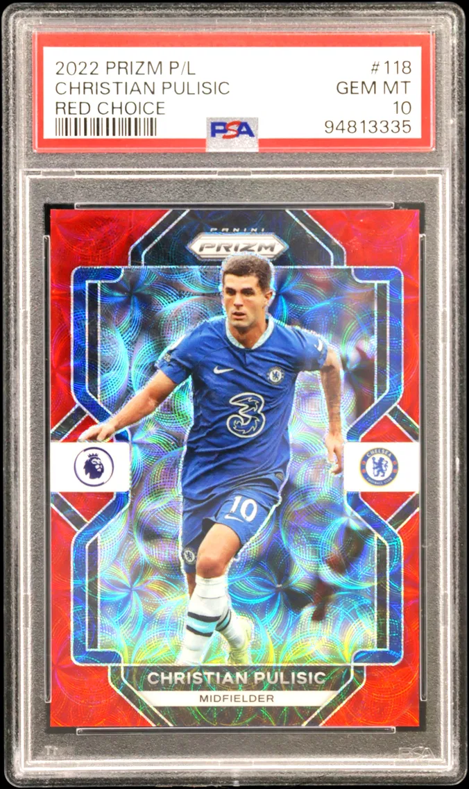 2022 #118 CHRISTIAN PULISIC PSA 10 Panini Prizm Premier League