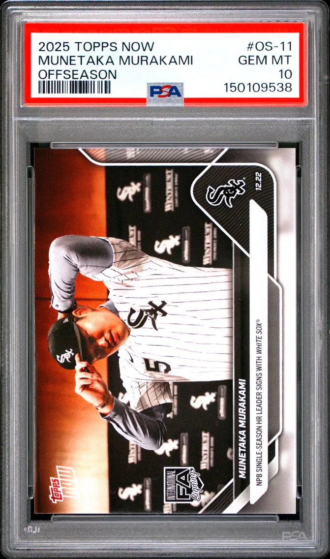2025 #OS-11 Munetaka Murakami PSA 10 Topps Now Offseason