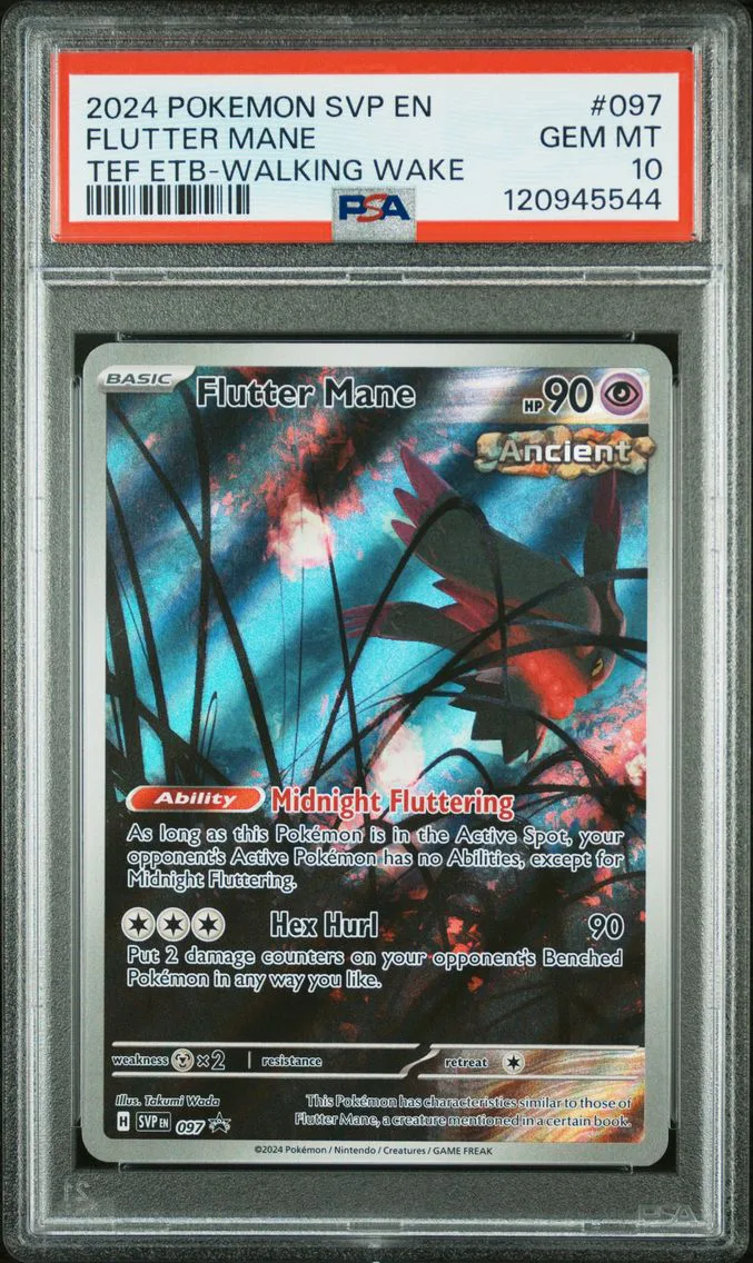 2024 #097 Flutter Mane PSA 10 Svp EN-SV Black Star Promo Pokemon