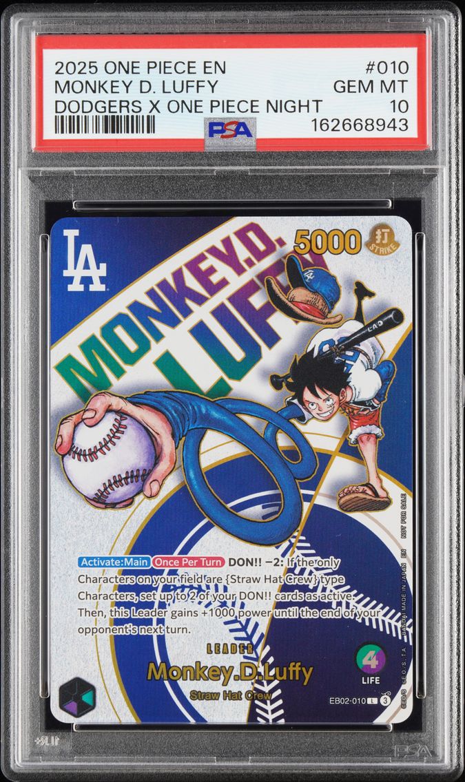 2025 #010 Monkey D. Luffy PSA 10