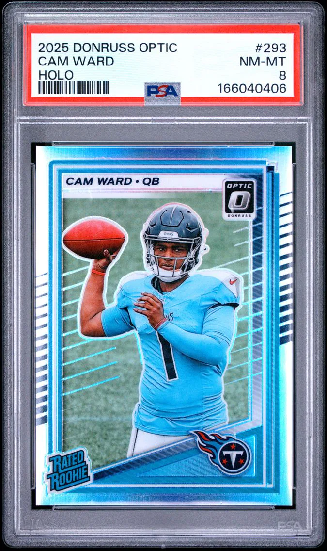 2025 #293 CAM WARD PSA 8 Panini Donruss Optic