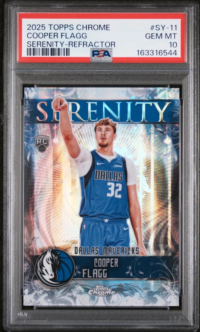 2025 #SY-11 Cooper Flagg PSA 10 Topps Chrome Serenity