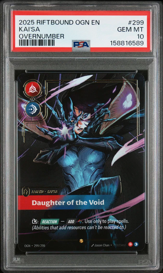 2025 #299 Kai'SA - Daughter of the Void PSA 10 Riftbound: League of Legends Ogn-Origins