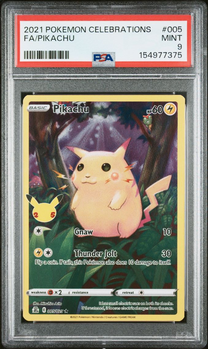 2021 #005 Full Art/Pikachu PSA 9 Celebrations