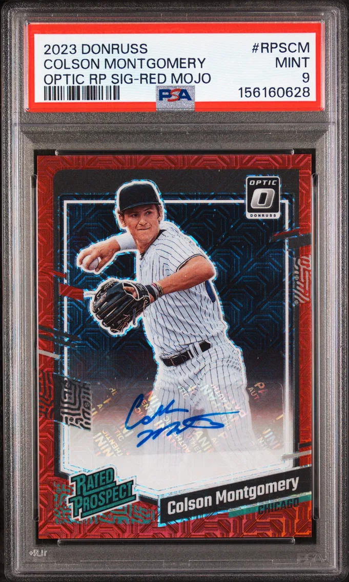 2023 #RPSCM Colson Montgomery PSA 9 Panini Donruss Optic Rated Prospect Signatures