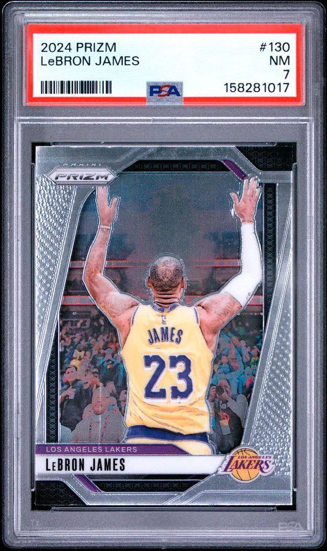 2024 #130 LeBron James PSA 7 Panini Prizm
