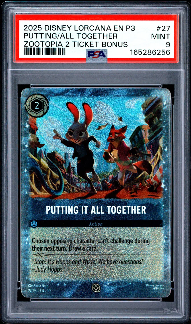 2025 #27 Putting It All Together PSA 9 Disney Lorcana EN P3-Promo
