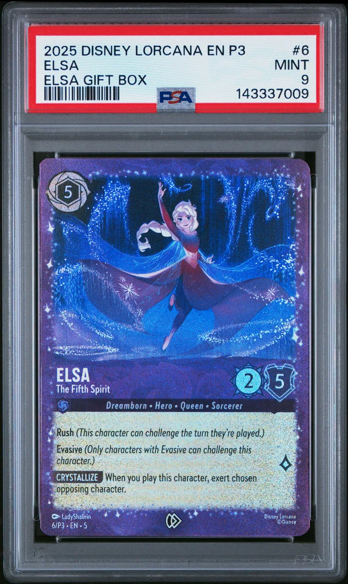 2025 #6 Elsa - the Fifth Spirit PSA 9 Disney Lorcana EN P3-Promo
