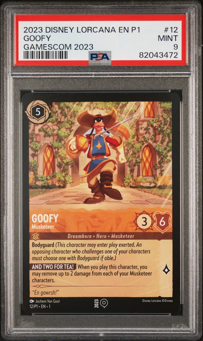 2023 #12 Goofy - Musketeer PSA 9 Disney Lorcana EN P1-Promo