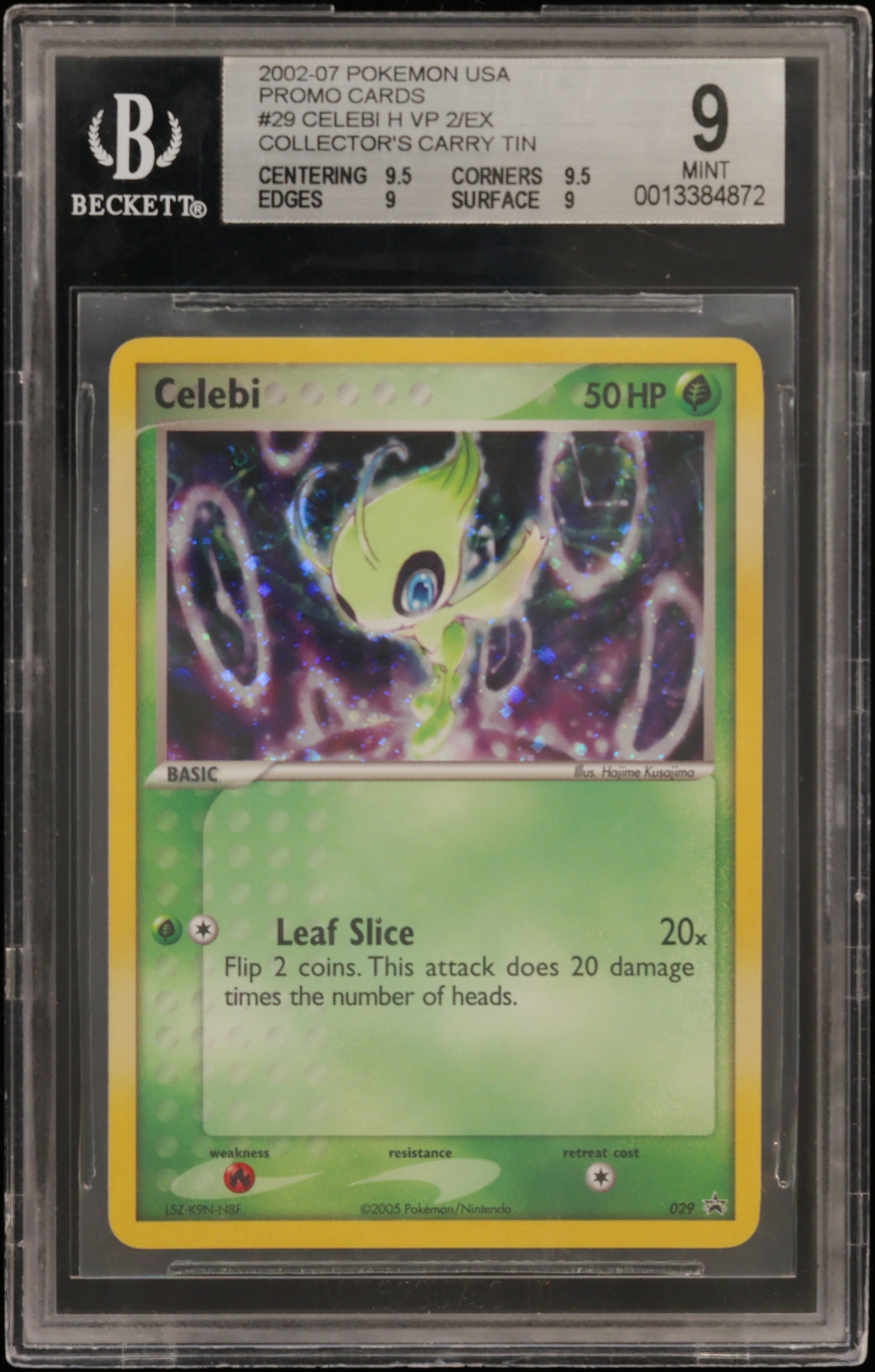 2002 #29 Celebi (H) (Ex Vp 2/Ex/Collector'S Carry Tin) BGS 9 Usa Promo Cards
