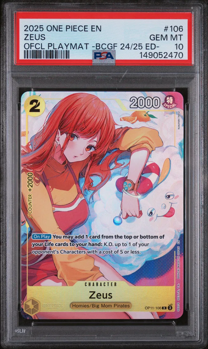 2025 #106 Zeus PSA 10 One Piece Promos
