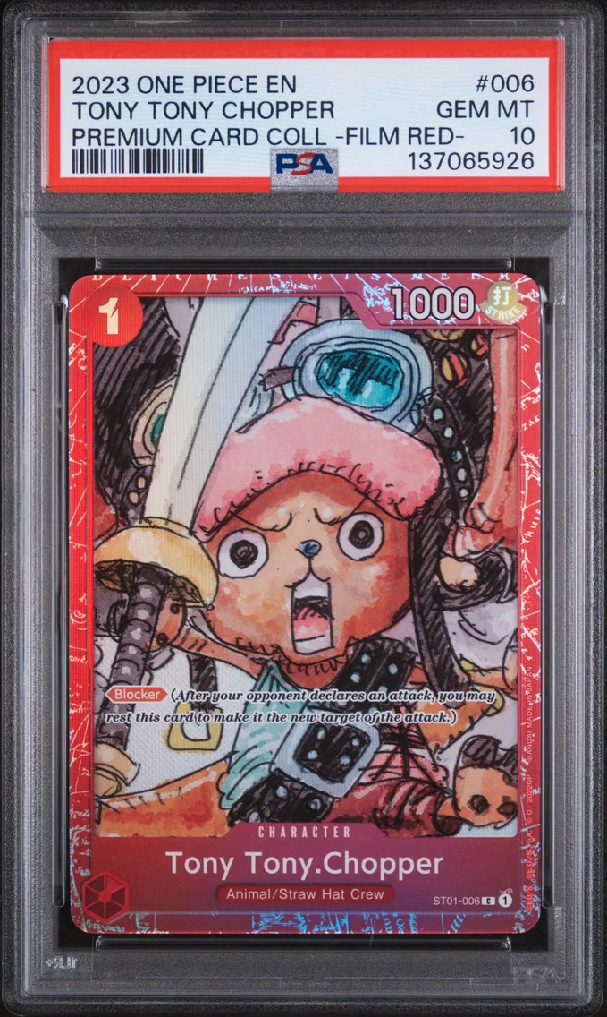 2023 #006 Tony Tony Chopper PSA 10 One Piece Premium Card Collection -One Piece Film Red-
