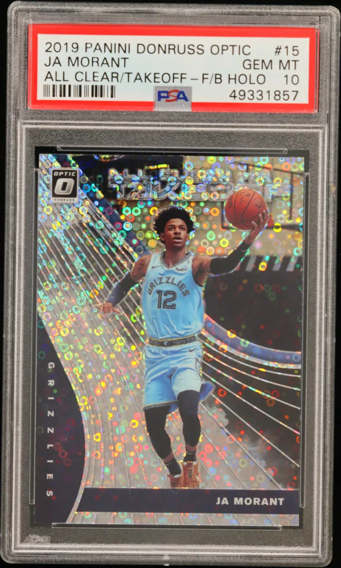 2019 #15 Ja Morant PSA 10 Panini Donruss Optic All Clear for Takeoff