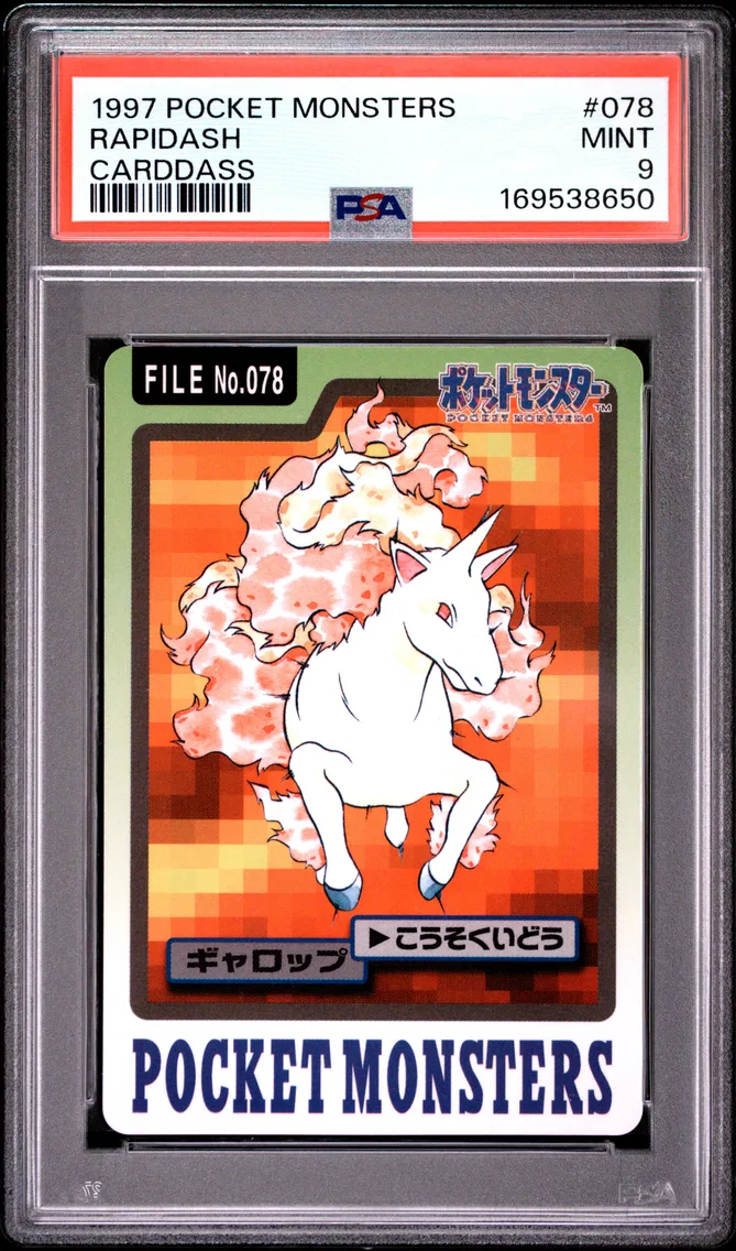 1997 #078 Rapidash PSA 9 Pocket Monsters Carddass