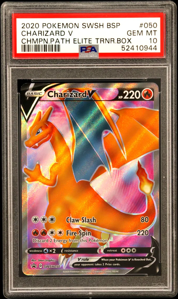 2020 #050 Charizard V PSA 10 Swsh Black Star Promo
