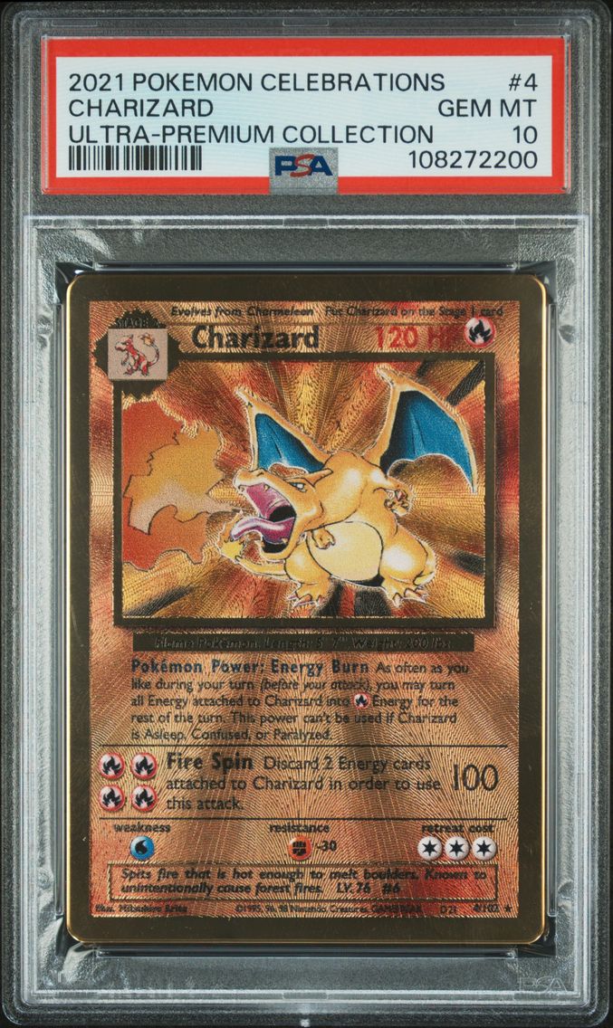 2021 #4 Charizard PSA 10 Celebra