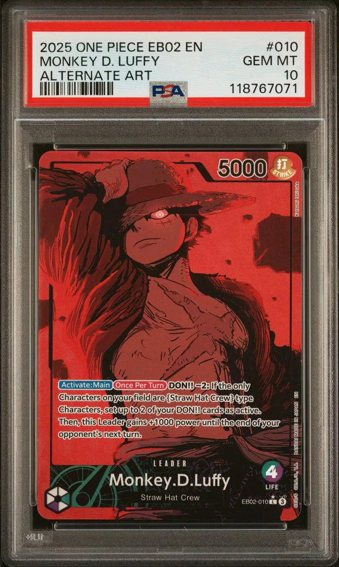 2025 #010 Monkey D. Luffy PSA 10