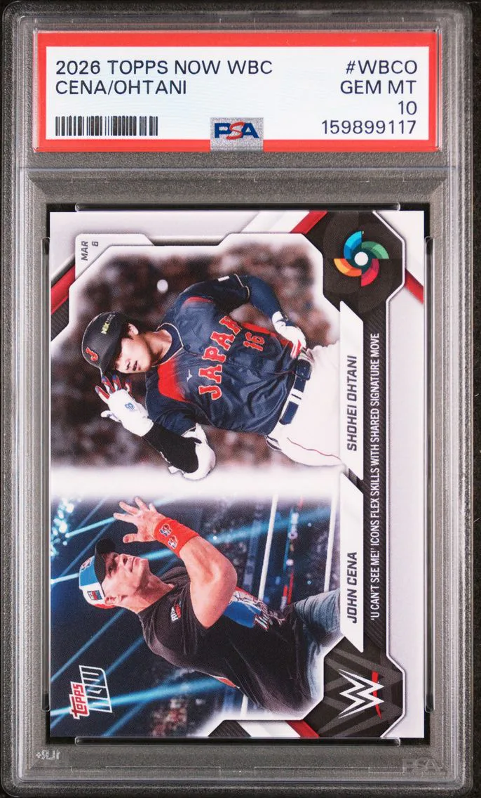 2026 #WBCO John Cena/Shohei Ohtani PSA 10 Topps Now World Baseball Classic